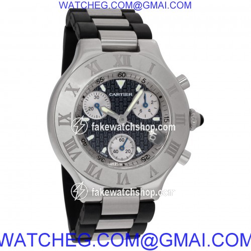 Cartier 2424 Chronoscaph Quartz Unisex Stainless Steel 4