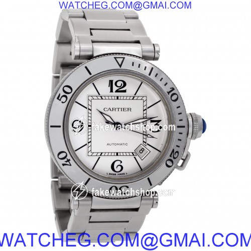 Cartier W31080M7 Pasha Automatic Male Stainless Steel 4