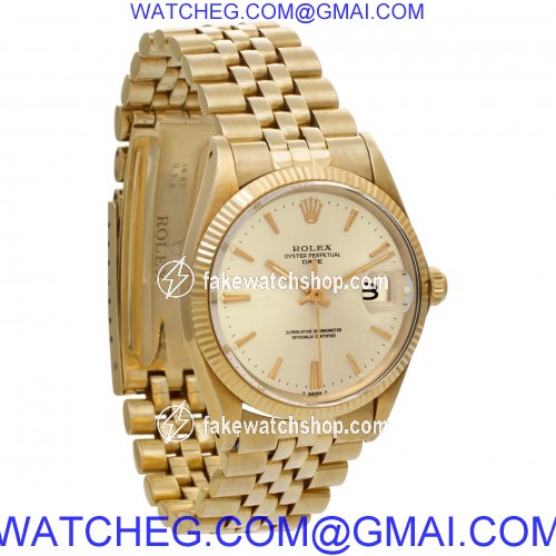 Rolex 1503 Date Automatic Unisex 14k yellow gold 4