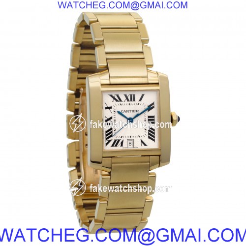 Cartier W50001R2 Tank Francaise Automatic Male 18k yellow gold 4