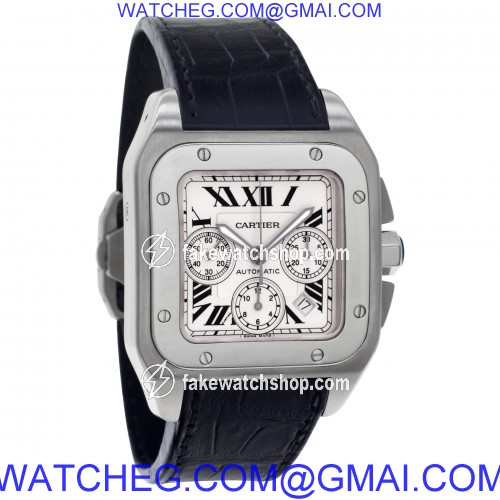 Cartier W20090x8 Santos 100 Automatic Male Stainless Steel 4