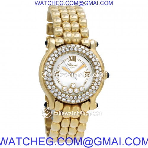 Chopard 276151-23 Happy Sport Quartz Female 18k yellow gold 4