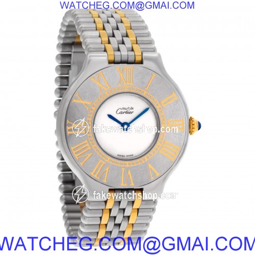 Cartier 1340 Must 21 Quartz Female Stainless Steel 4