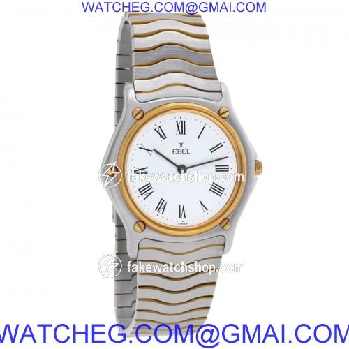 Ebel 12976 Classic Wave Quartz Female 18k gold & Stainless Steel 4