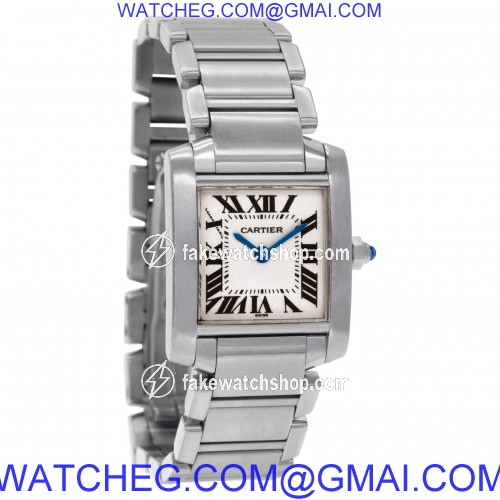 Cartier w51008q3 Tank Francaise Quartz Female Stainless Steel 4