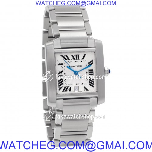 Cartier W51002Q3 Tank Francaise Automatic Unisex Stainless Steel 4