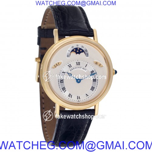 Breguet 3337ba/1e/986 Quantieme Automatic Male 18k yellow gold 4