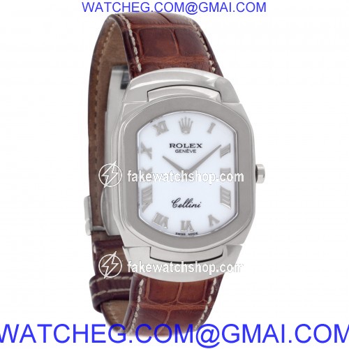 Rolex 6633 Cellini Quartz Male 18k White Gold 4