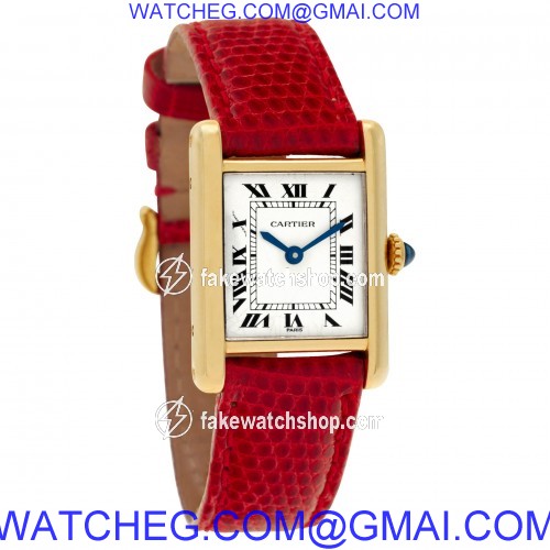Cartier Cartier 1684 Tank Manual Female 18k yellow gold 4