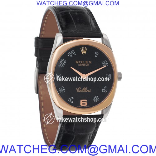 Rolex 4233/9 Cellini Manual Male 18k White and Pink Gold 4