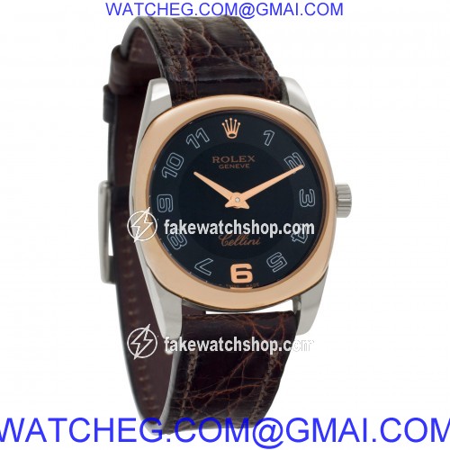 Rolex 6229/9 Cellini Quartz Female 18k White and Pink Gold 4