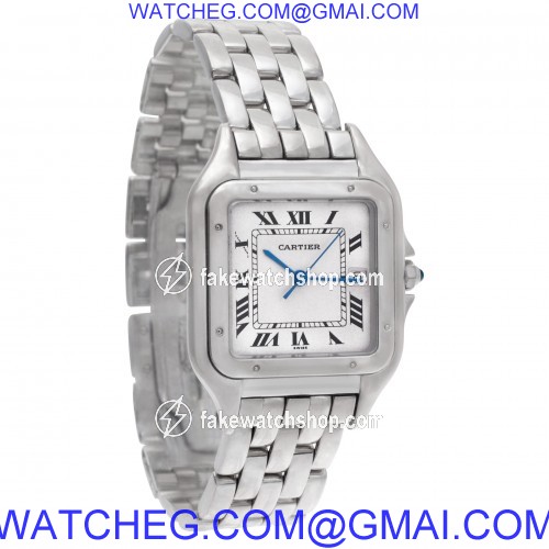 Cartier 1650 Panthere Quartz Unisex 18k White Gold 4