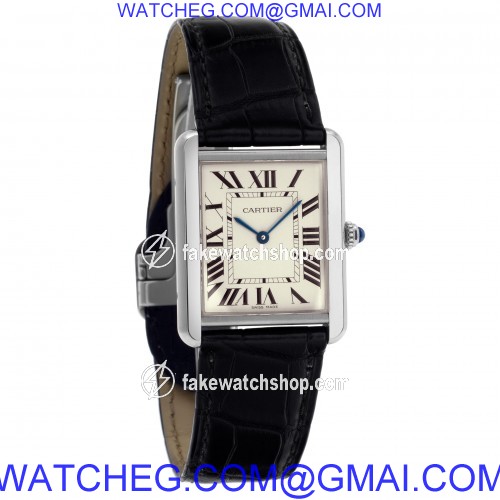 Cartier W5200003 Tank Solo Quartz Unisex Stainless Steel 4