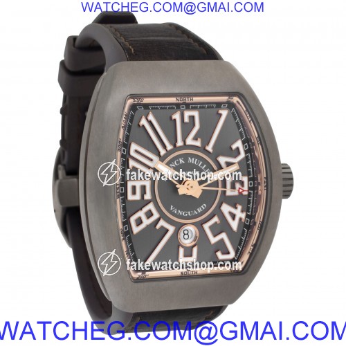 Franck Muller 45SCBLKBLKGRY Vanguard Automatic Male Titanium 4