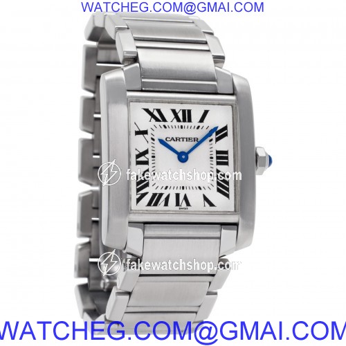 Cartier W51011Q3 Tank Francaise Quartz Female Stainless Steel 4