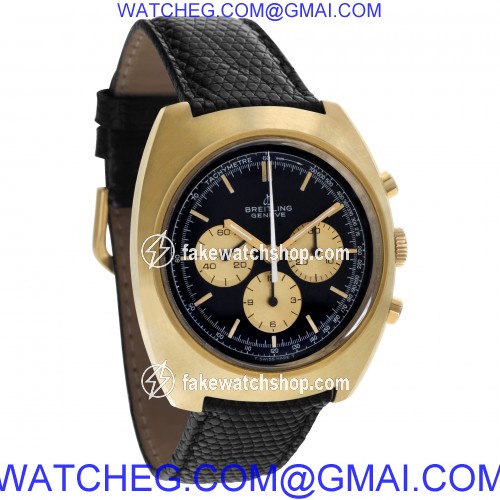 Breitling 9757 Chronograph Manual Male Gold Plate 4