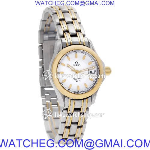 Omega 2381.21.00 Seamaster Quartz Female 18k gold & Stainless Steel 4