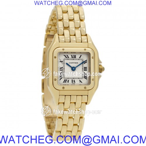 Cartier W25022B9 Panthere Quartz Female 18k Yellow Gold 4