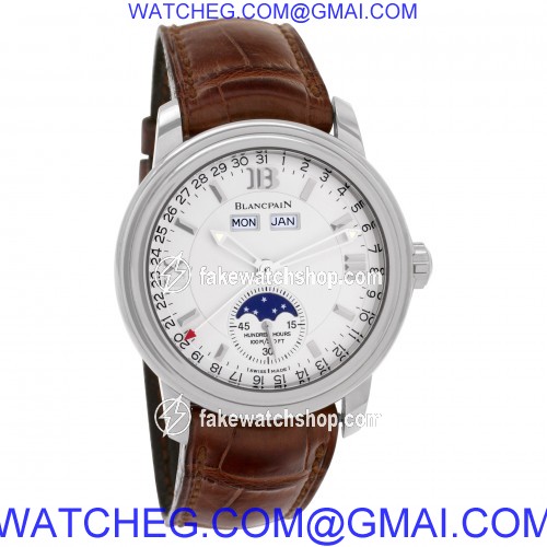 Blancpain 3563-1527-53 Villeret Automatic Male 18k White Gold 4