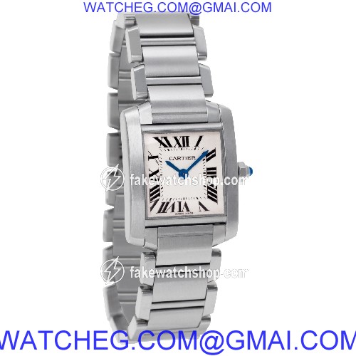 Cartier w51008q3 Tank Francaise Quartz Female Stainless Steel 4