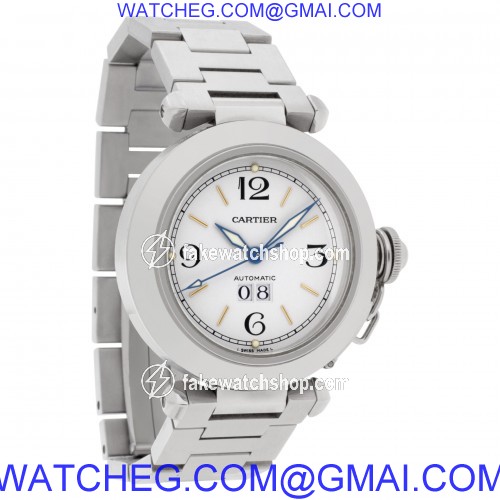 Cartier 2475 Pasha Automatic Unisex Stainless Steel 4
