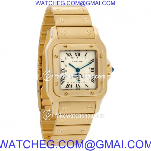 Cartier 819901 Santos Quartz Unisex 18k yellow gold 4