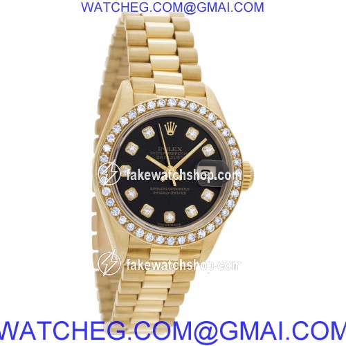 Rolex 69138 Datejust Automatic Female 18k Yellow Gold 4