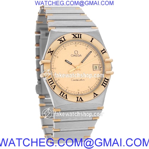 Omega 39610701 Constellation Quartz Male 18k gold & Stainless Steel 4
