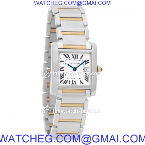 Cartier W51012Q4 Tank Francaise Quartz Unisex Stainless Steel 4