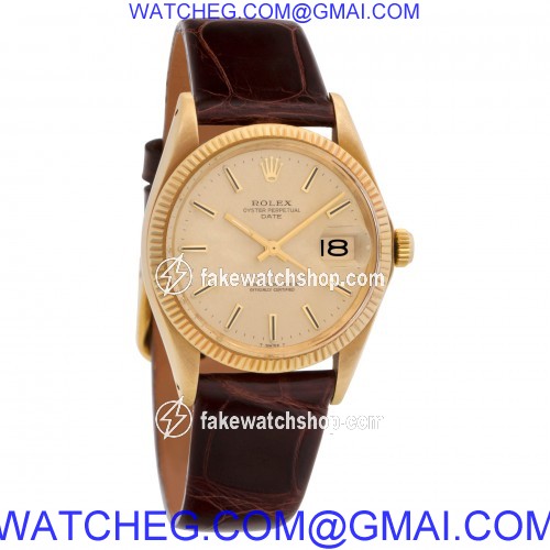 Rolex 1503 Date Automatic Unisex 18k yellow gold 4