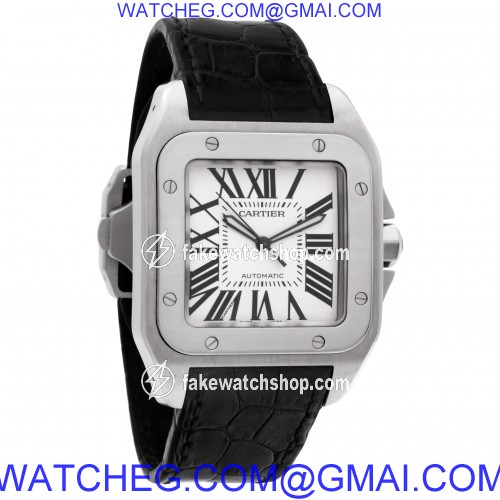 Cartier W20073X8 Santos 100 Automatic Unisex Stainless Steel 4