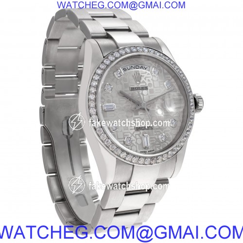 Rolex 118239 Day-Date Automatic Unisex 18k White Gold 4
