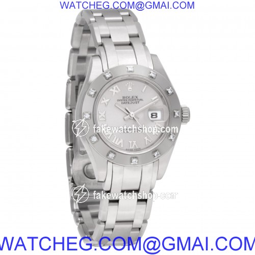 Rolex 80319 Pearlmaster Automatic Female 18k White Gold 4