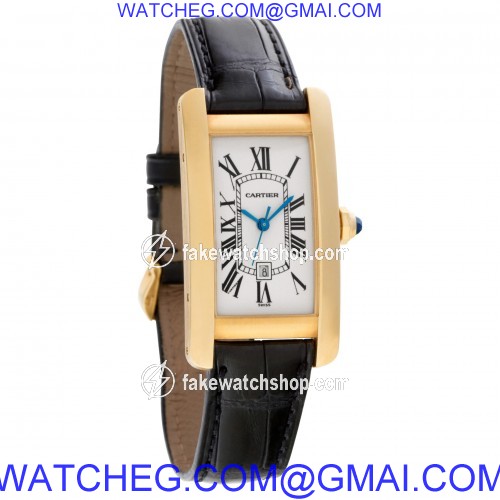 Cartier W2620030 Tank Americaine Automatic Female 18k yellow gold 4