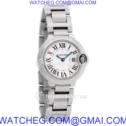 Cartier w69010Z4 Ballon Bleu Quartz Female Stainless Steel 4