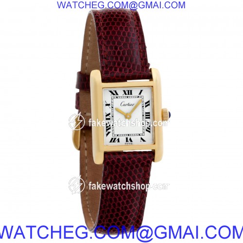 Cartier 5512106 Tank Manual Female 18k Gold Fill 4
