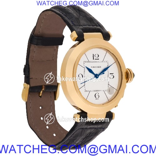 Cartier W3004856 Pasha 38mm Automatic Male 18k yellow gold 4