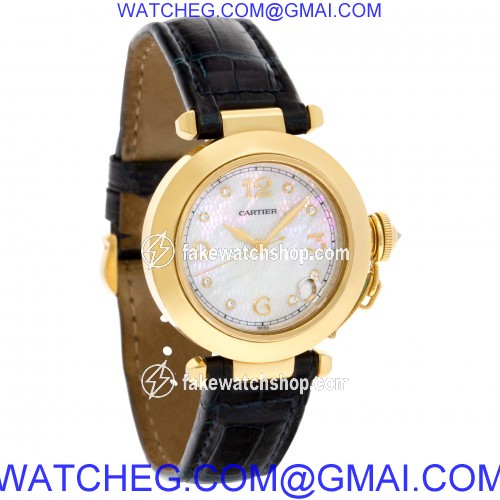 Cartier 1035 Pasha 35 Automatic Unisex 18k yellow gold 4