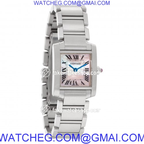 Cartier W51028Q3 Tank Francaise Quartz Female Stainless Steel 4