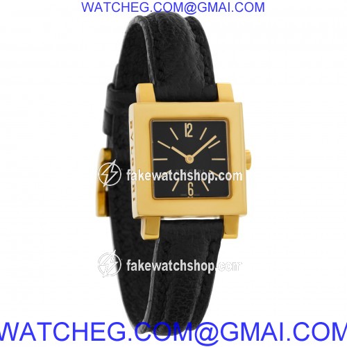 Bvlgari SQ22GL Quadrato Quartz Female 18k yellow gold 4