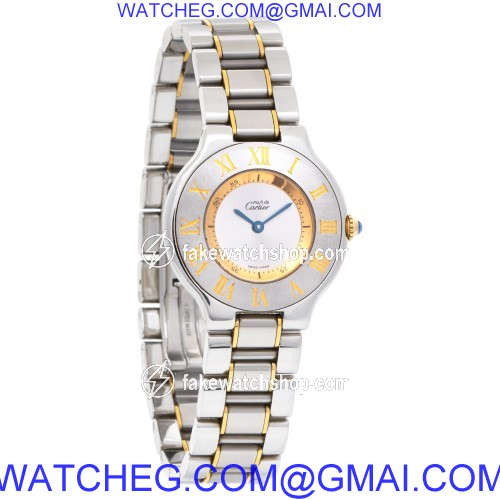 Cartier 14320 21 Quartz Female Stainless Steel 4