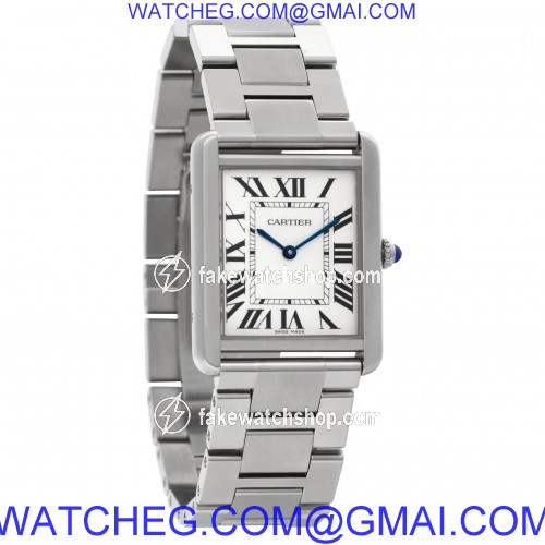 Cartier W5200014 Tank Solo Quartz Unisex Stainless Steel 4