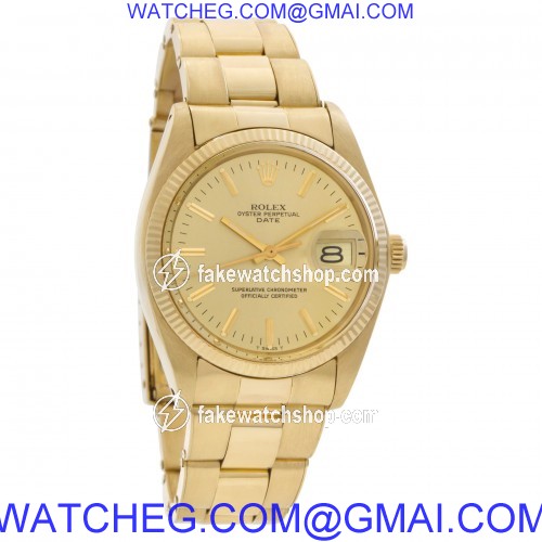 Rolex 15038 Date Automatic Male 14k yellow gold 4