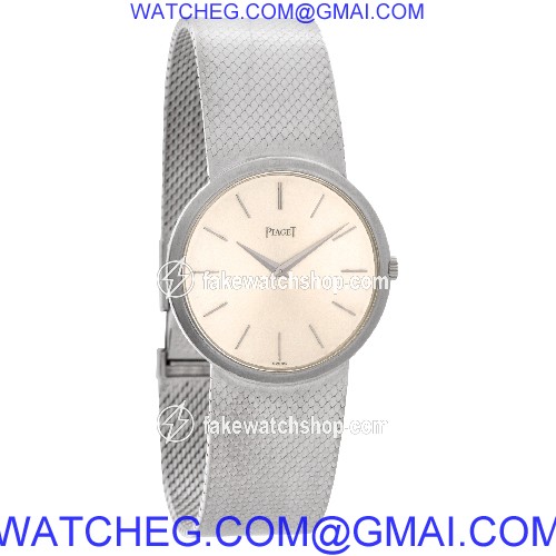 Piaget 9633 Classic Manual Male 18k White Gold 4