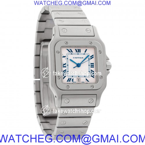 Cartier w20018D6 Santos Quartz Unisex Stainless Steel 4