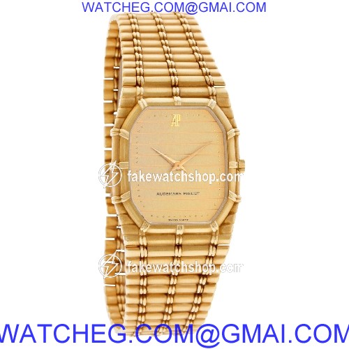 Audemars Piguet 56205 Bamboo Quartz Unisex 18k yellow gold 4