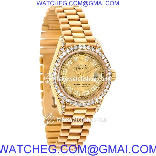 Rolex 69188 Datejust Automatic Female 18k yellow gold 4