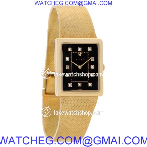 Rolex 4105 Precision Manual Unisex 18k yellow gold 4