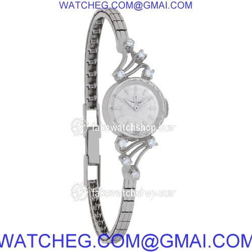 Omega A7575 Cocktail Manual Female 18k White Gold 4