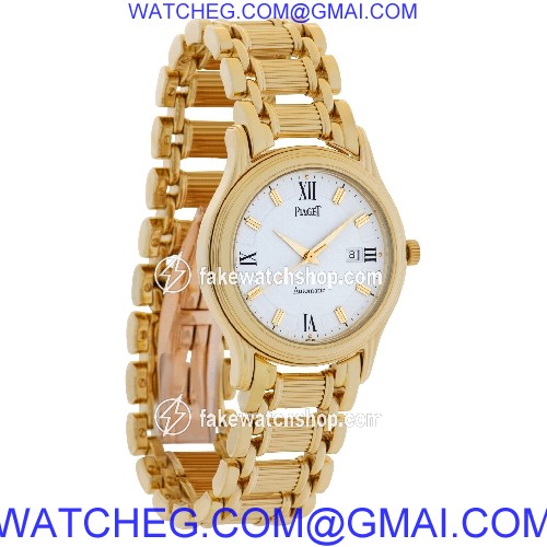 Piaget 24001 M 501 D Polo Automatic Unisex 18k yellow gold 4